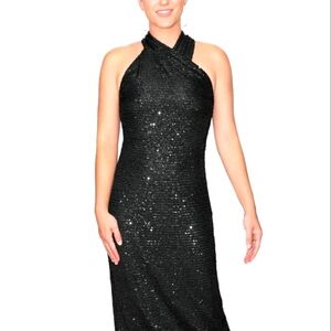 Rachel Roy Black Sequin Dress, Size XXL